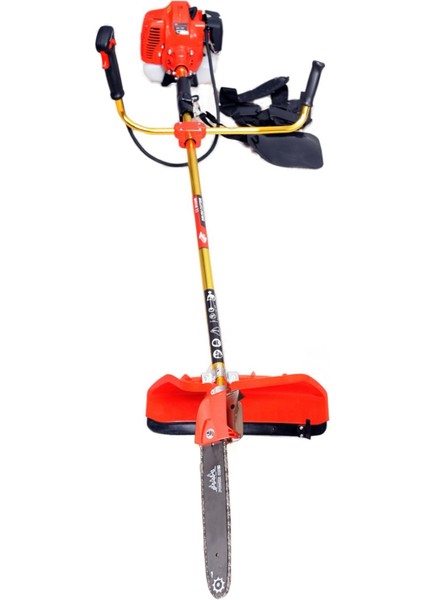Pro Alman Benzinli Yan Tırpan Ot Çalı Biçme Toprak Çapalama Makinesi Dal Budama