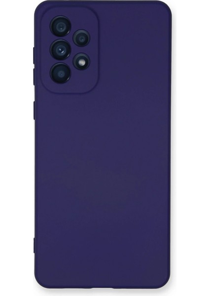 Samsung Galaxy A73 5g Kılıf Nano Içi Kadife Silikon - Mor Svlrs