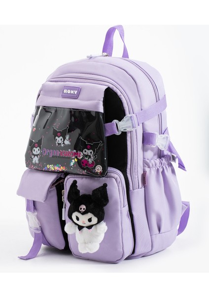 Kuromi Kawaii Kore Tarzı Aksesuarlı Çok Bölmeli Çocuk Okul Çantası fiyatları