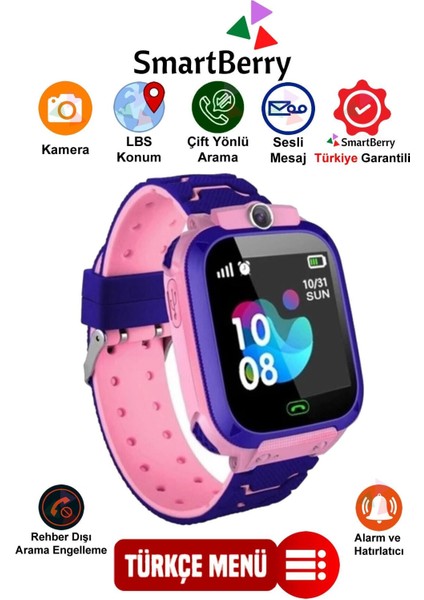 Çocuklar Için Akıllı Saat, Kamera ve Konum Takip, Sim Kartli, Güvenli ve Eğlenceli fiyatları