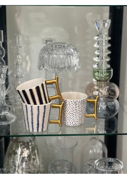 Renkli Noktalı Seramik Kahve Fincanı, Şık ve Zarif Tasarım fiyatları