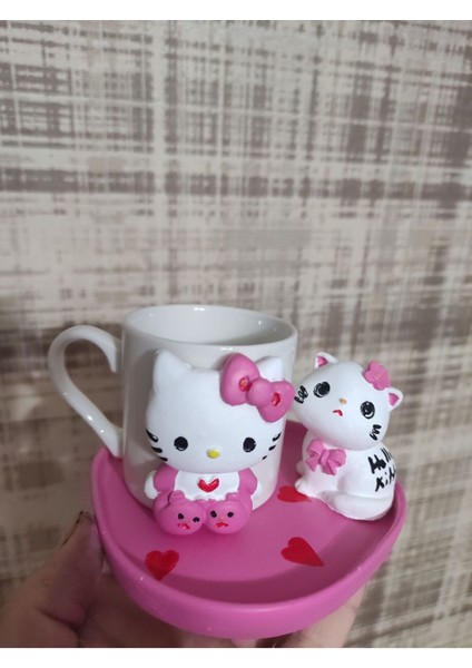 Pembe Hello Kitty Seramik Fincan, Şık ve Sevimli Tasarım, Rahat Kullanıma Uygun modelleri