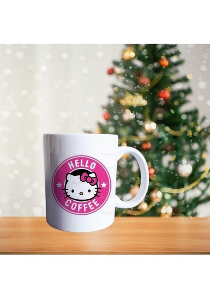 Hello Kitty - Rengarenk Hello Kitty - En Güzel Hediye Çizgi Film Temalı Porselen Kupa fiyatları