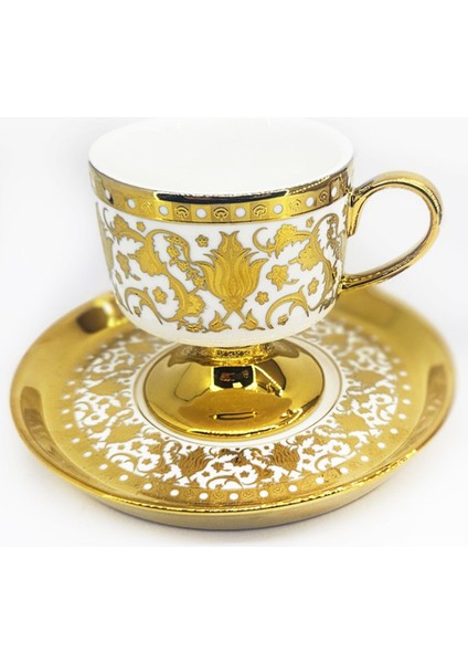 Şık Metalik Tek Kişilik Kahve Fincanı, Zarif ve Kullanışlı Tasarım
