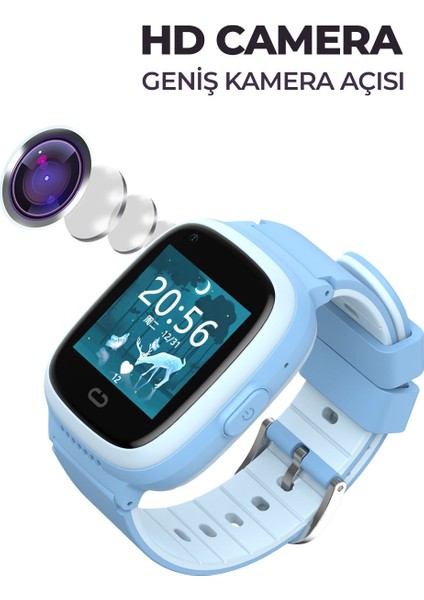 Mavi 4g Çocuk Akıllı Saat, Görüntülü Görüşme ve Güvenli Bağlantı fırsatları