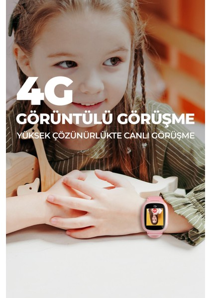 Mavi 4g Çocuk Akıllı Saat, Görüntülü Görüşme ve Güvenli Bağlantı