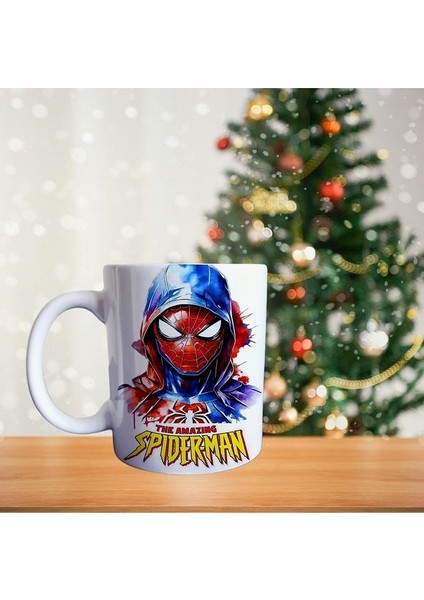 Spiderman Örümcek Adam Film Temalı Porselen Kupa