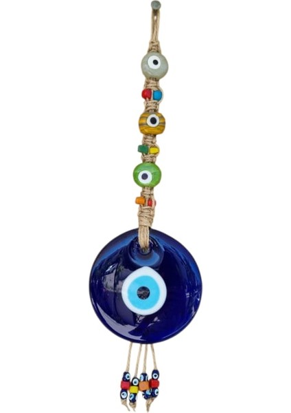 El Işi Makrome Örgülü Dekoratif Nazar Boncuğu