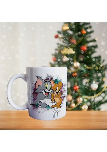 Tom ve Jerry - Disnep- Çizgi Film Temalı Porselen Kupa