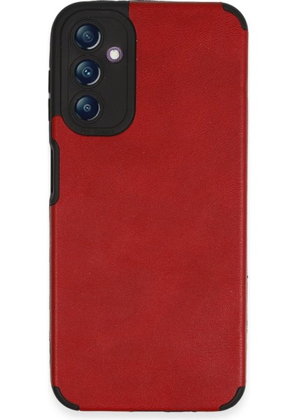 Samsung Galaxy A14 4g Kılıf Loop Deri Silikon - Kırmızı Svlrs