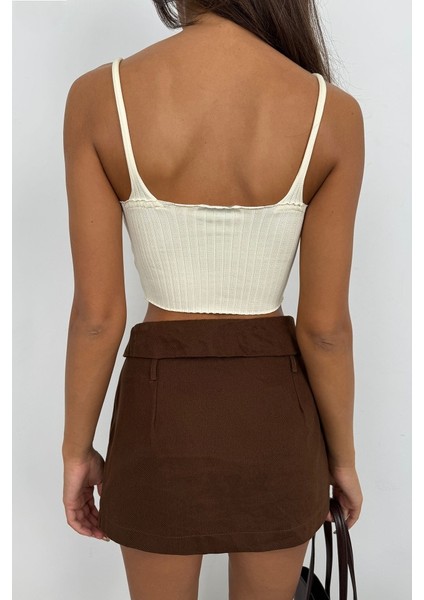 V Yaka Crop Bluz fırsatları