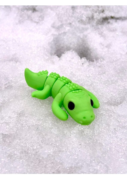 Timsah Oyuncak - Bataklıkların Güçlü Lideri! 🐊🌿✨3d Hareketli Organik Model- Orta Boy