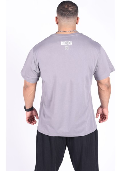 Oversize - Your Tshirt Piece Erkek Rahat Kalıp Sporcu Tişört - Fitness & Spor Giyim - %100 Pamuklu Kumaş fiyatları