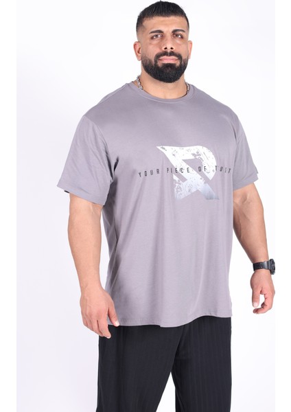 Oversize - Your Tshirt Piece Erkek Rahat Kalıp Sporcu Tişört - Fitness & Spor Giyim - %100 Pamuklu Kumaş modelleri