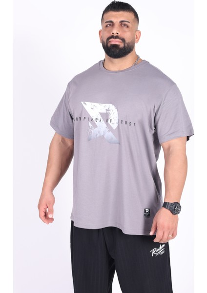 Oversize - Your Tshirt Piece Erkek Rahat Kalıp Sporcu Tişört - Fitness & Spor Giyim - %100 Pamuklu Kumaş fırsatları