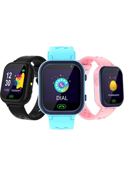 Sim Kartlı Lbs Konum Takipli Çocuk Akıllı Saati, Güvenli ve Eğlenceli Mavi Tasarım fiyatları