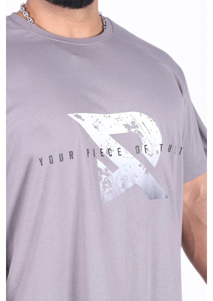 Oversize - Your Tshirt Piece Erkek Rahat Kalıp Sporcu Tişört - Fitness & Spor Giyim - %100 Pamuklu Kumaş indirimleri