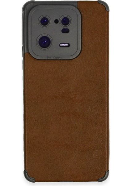 Xiaomi Mi 13 Pro Kılıf Loop Deri Silikon - Kahverengi Svlrs