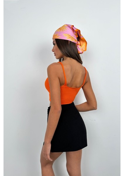 V Yaka Crop Bluz fiyatları