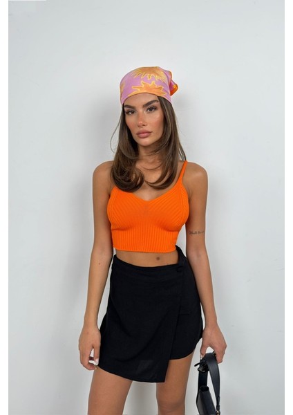 V Yaka Crop Bluz fırsatları