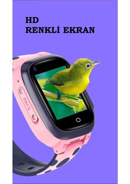 Mavi Çocuk Akıllı Saat, Kameralı ve Sim Kartlı, Eğlenceli ve Kullanışlı Tasarım