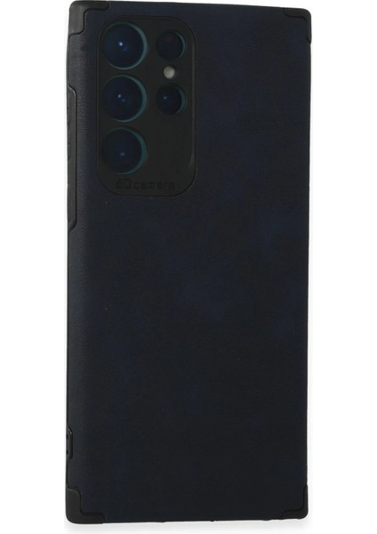 Samsung Galaxy S22 Ultra Kılıf Loop Deri Silikon - Lacivert Svlrs