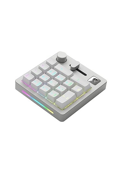 Glorious Gmmk Kablosuz Numpad - Fox Switches, Gri/beyaz