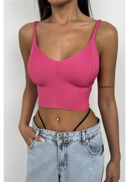 V Yaka Crop Bluz modelleri