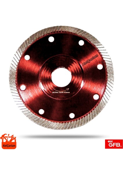 Elmas Seramik ve Granit Testere 115 Mm, Ince ve Çapaksız Kesim Uygulaması