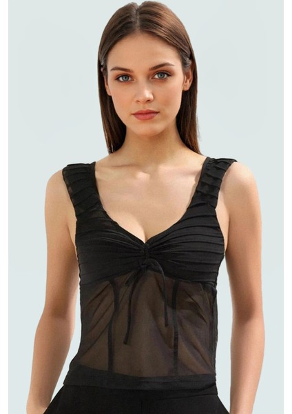 Kolsuz Örme Tül Bluz Rahatlık ve Şıklık Bir Arada Özel Tasarım Mükemmel Uyum Rahat Kullanım