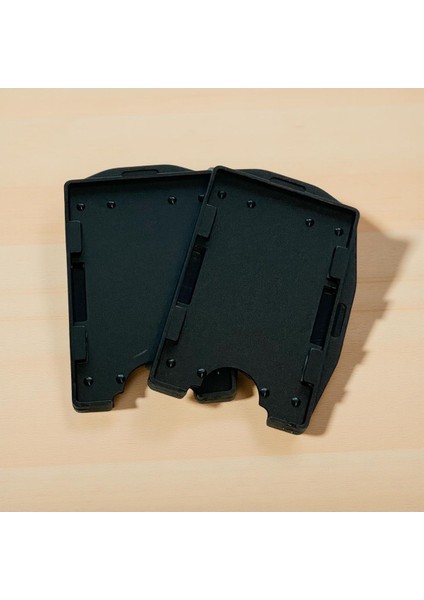 2 Adet Siyah Yatay ve Dikey Çift Hazneli Kart Koruyucu Kimlik Kartı Kabı fiyatları