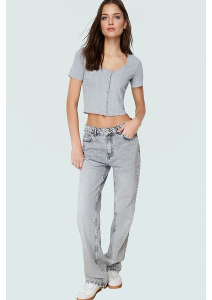 Yazlık Crop Bluz 96%polyester 4%elastan Havuz Yaka Fitted Kalıp Mükemmel Uyum fiyatları
