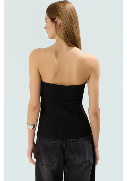 Rahat Yazlık Polyester Bluz Straplez Triko Örme Uzun Ömürlü Modern Stil Konforlu Kesim modelleri