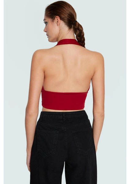 Yazlık Kolsuz Örme Bluz Fitted Boyundan Bağlamalı Rahat ve Şık Kaliteli Işçilik modelleri