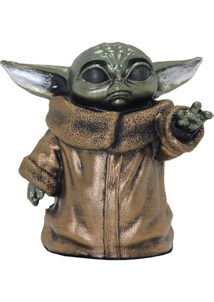 Baby Yoda Figürü – 10 cm Polyester Biblo
