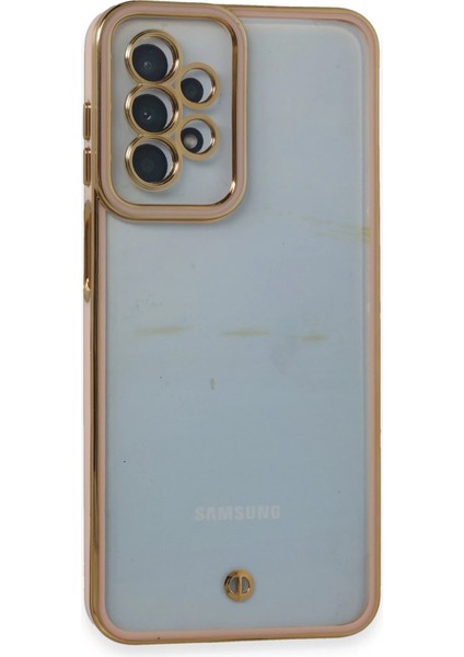 Samsung Galaxy A23 4g Kılıf Liva Lens Silikon - Pudra Svlrs