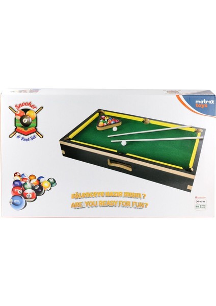 417 Matrax Ahşap Bilardo Oyunu -Akçiçek Oyuncak