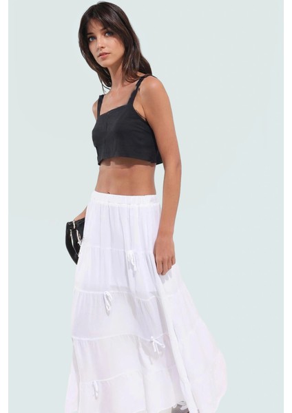 Basic Crop Bluz 87% Polyester 13% Elastan Yazlık Rahat Kaliteli Işçilik Seçkin Malzeme fiyatları