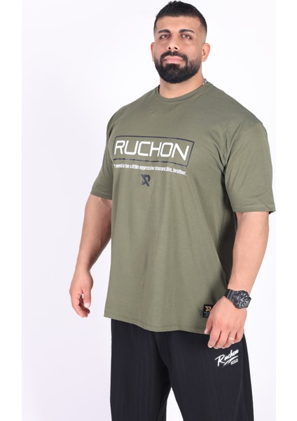 Fitsize - Aggressive Towards Erkek Dar Kesim Sporcu Tişört - Fitness & Antrenman Giyim - %100 Pamuklu Kumaş fırsatları