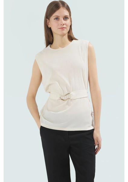 Uzun Örme Bluz Paper Touch Dokusu ve Kemer Detayı ile Mükemmel Bir Kombin Trend Tasarım fiyatları