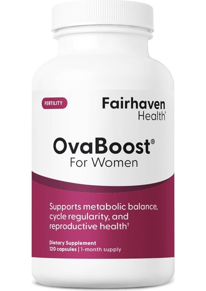 Ovaboost Fertility Supplements For Women | Conception For Her Support Ovulation & Egg Quality With Myo-Inositol & Folate | Prenatal Vitamin Natural Fertility Support | 120 Capsules