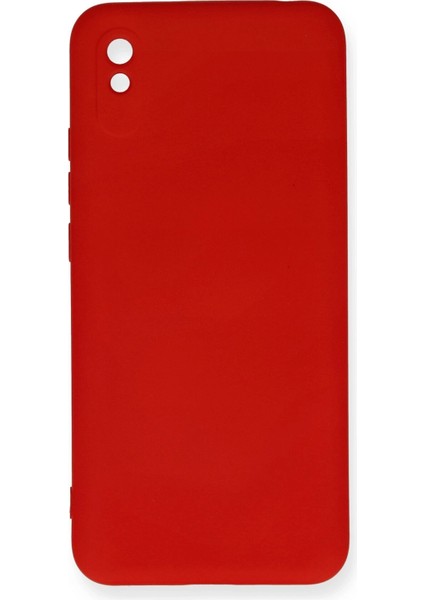 Xiaomi Redmi 9A Kılıf Nano Içi Kadife Silikon - Kırmızı Svlrs
