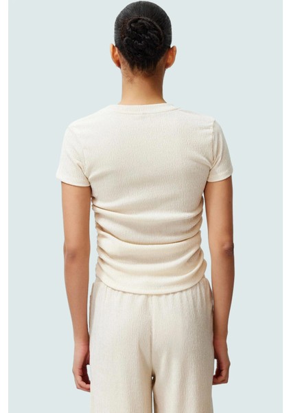 Polyester Karışımlı Bluz Crop Boy Fitted Kalıp Kısa Kol Seçkin Malzeme Dayanıklı modelleri