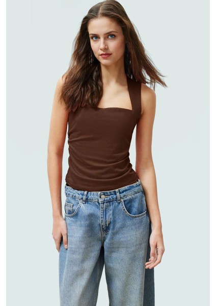 Kadın Yazlık Kolsuz Bluz Pamuklu Rahat Kare Yaka Premium Kalite Modern Stil fiyatları