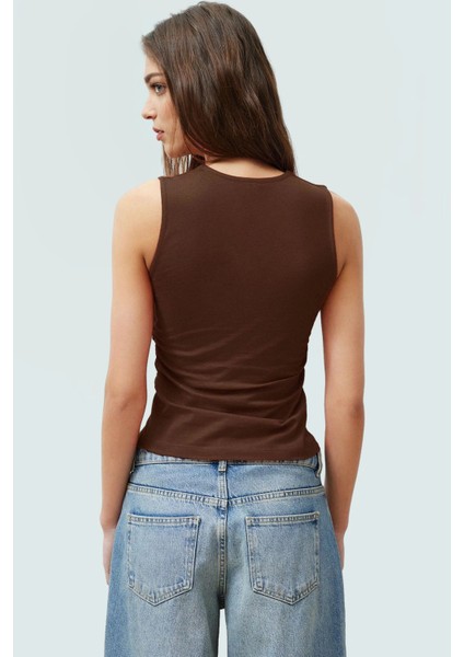 Kadın Yazlık Kolsuz Bluz Pamuklu Rahat Kare Yaka Premium Kalite Modern Stil modelleri