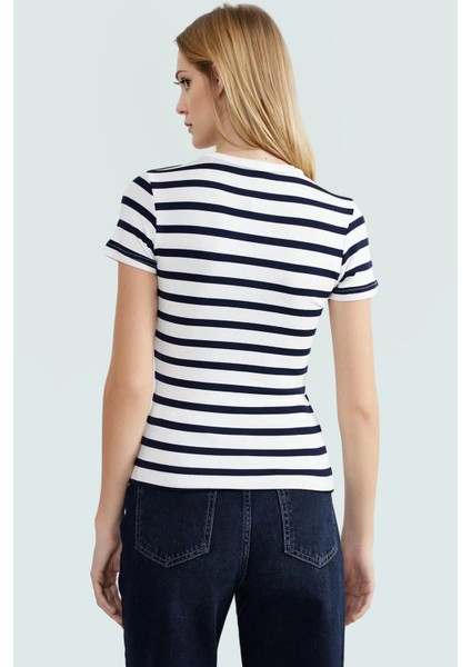 Rahat Günlük Stil Fitted Bluz Vücut Oturan Pamuklu Viskoz Ribana Modern Premium Kalite modelleri