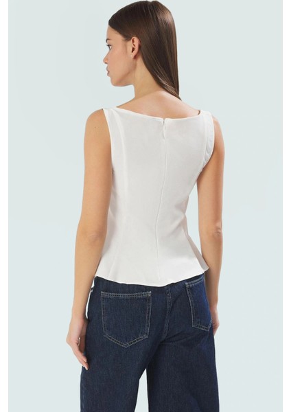 Yazlık Basic Peplum Bluz Regular Kalıp Finike Dokuma Uzun Ömürlü Şık Görünüm modelleri