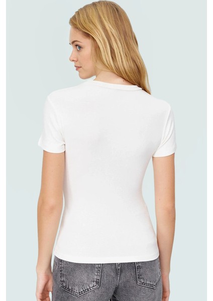 Rahat Günlük Stil Fitted Bluz Vücut Oturan Pamuklu Viskoz Ribana Modern Premium Kalite modelleri