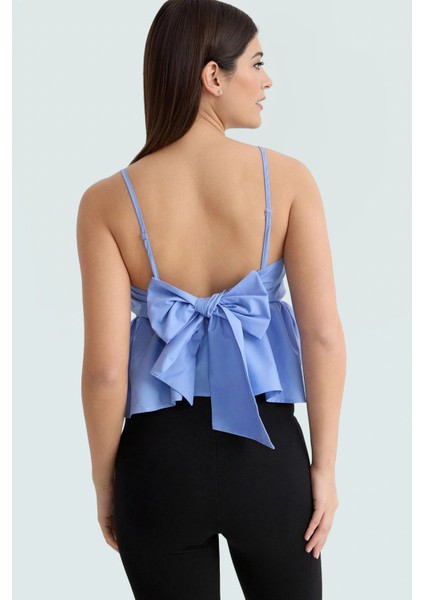 Rahat ve Şık Dacron Crop Bluz Günlük Kombinler Için Görünüm Mükemmel Uyum Trend Tasarım