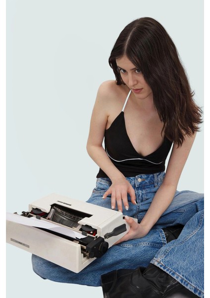 Rahat Yazlık Bluz Renk Likralı Penye Havuz Yaka Ince Askılı Konforlu Kesim